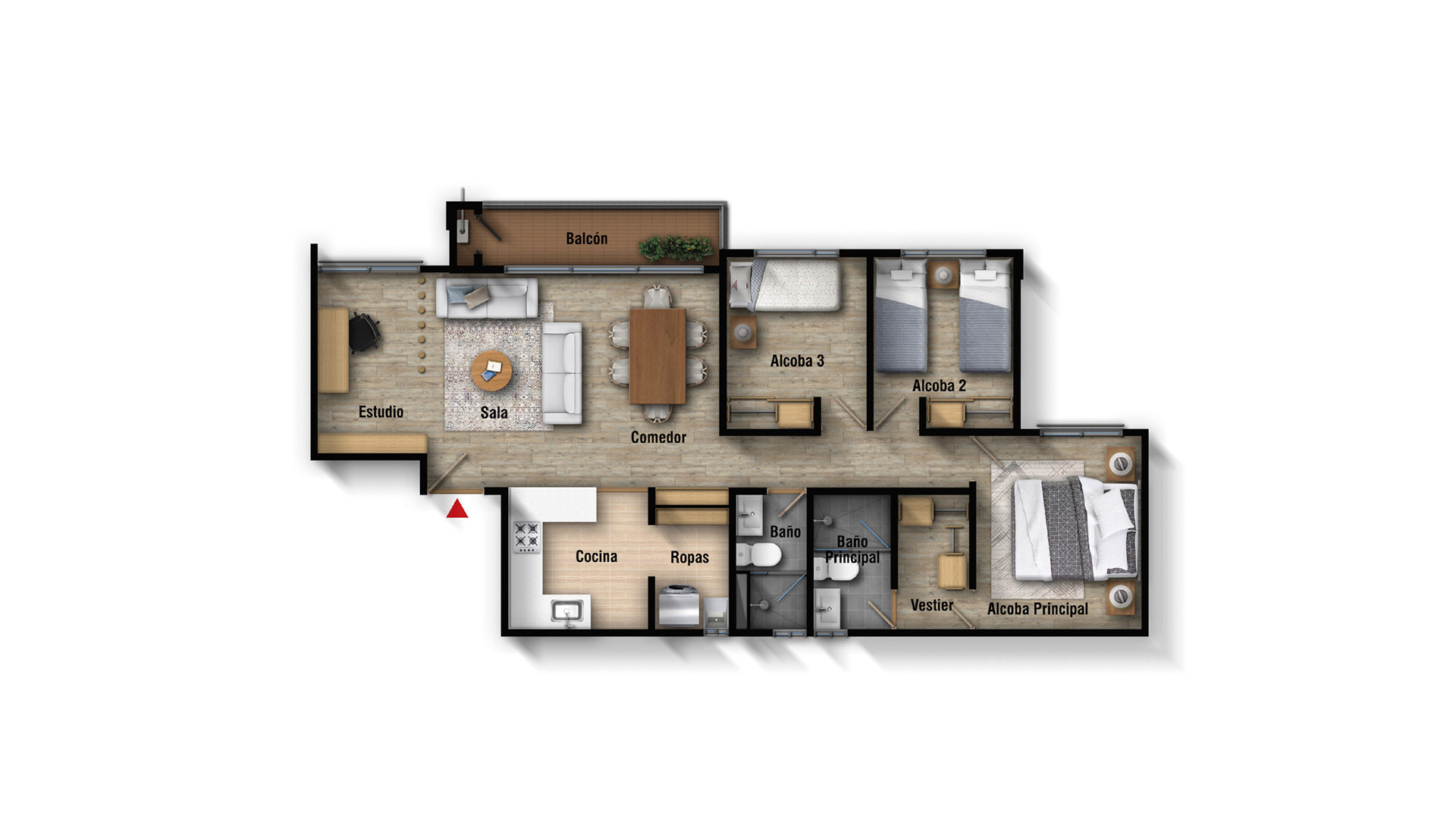 planos apartamento 79 m2 verdemonte